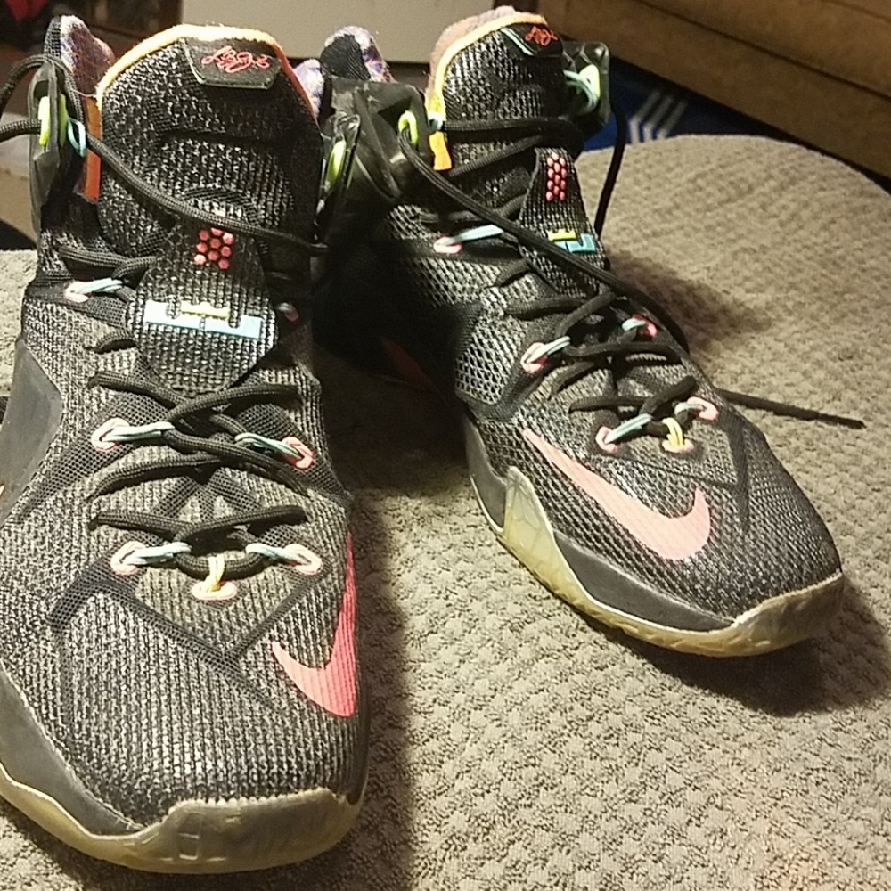 Multi-colored lebron 12